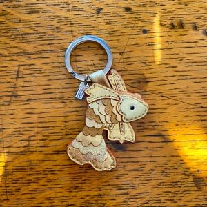 Rare Coach Metallic Goldfish Keychain